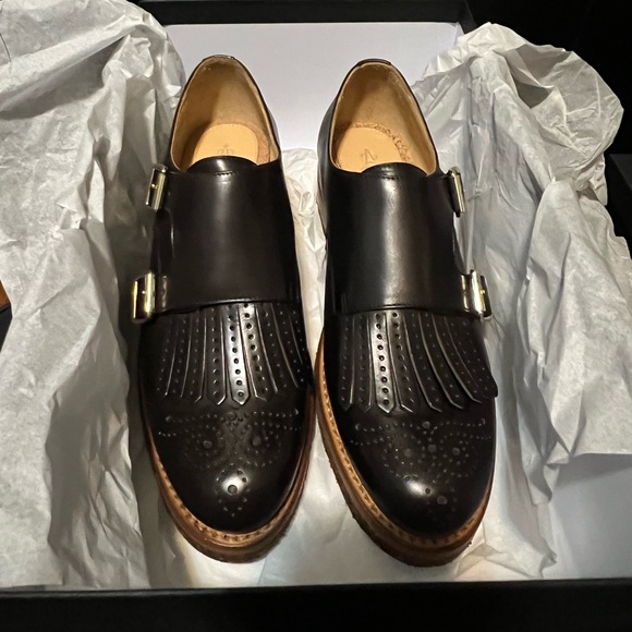 NIB The Office of Angela Scott Ms. Francoise Monkstrap in Chocolate Brown - Picture 4 of 14